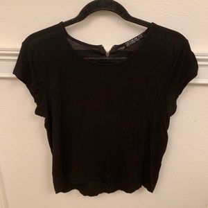 Plain black top